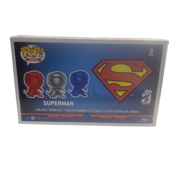 Funko Pop! Heros Superman Justice League 3 Pack Chrome Vinyl Figure - Picture 3 of 4